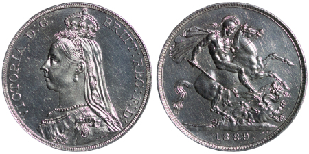 Great Britain. Victoria Jubilee Ag Crown. 1889.