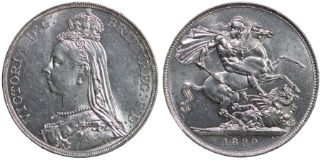 Great Britain. Victoria Jubilee Ag Crown. 1890.