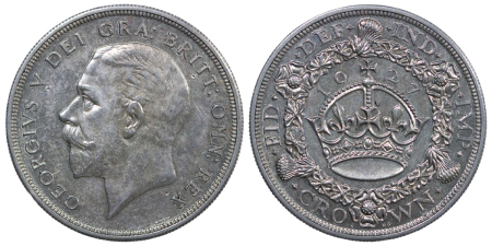 Great Britain. George V Ag Proof Wreath Crown. 1927.