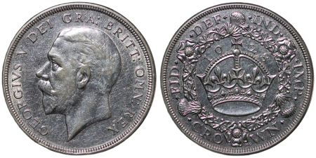 Great Britain. George V Ag Wreath Crown. 1928.