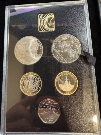 United Kingdom Royal Mint Proof Collector Year Set of 14 coins. 2015.