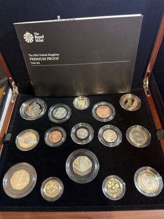 United Kingdom 15 Coin Premium Proof Year Set. 2014.