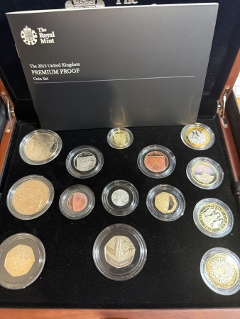 United Kingdom 14 Coin Premium Proof Year Set. 2015.