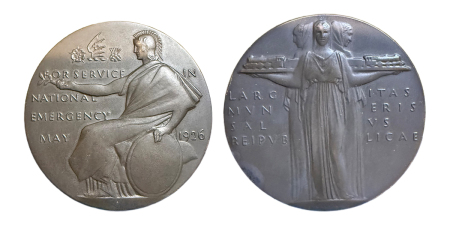 Great Britain. George V Æ National Emergency Medal, for the Great Railway Strike. 1926.