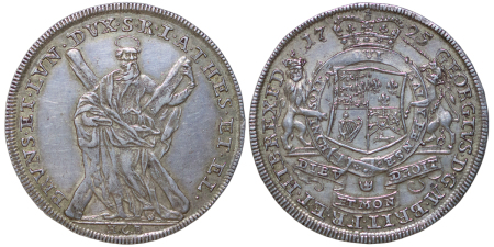 Germany, States. Braunschweig-Calenberg-Hannover, George I AR Thaler. 1725.