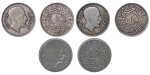 Iraq. Faisal I AR 1 Riyal, lot of 3 coins. 1932. 